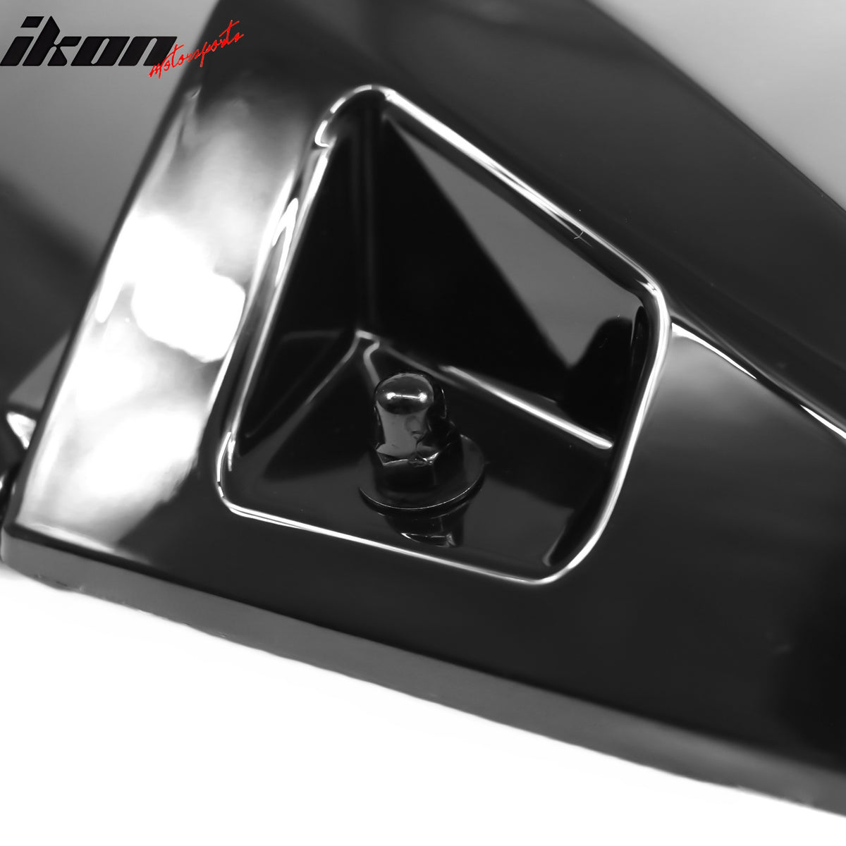 For 24-26 Mustang Coupe IKON Rear Window Windshield Louver Cover ABS Gloss Black