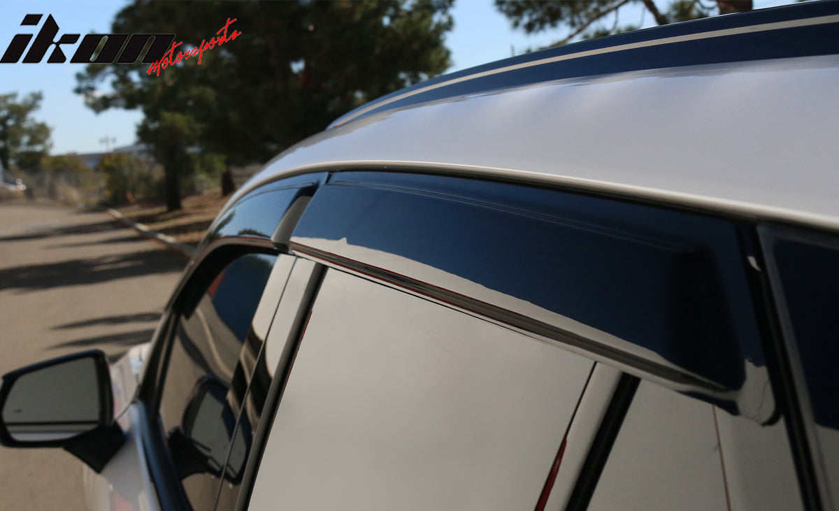 Fits 24-26 Honda Prologue V2 Style Window Visors Acrylic Sun Shade Rain Guard