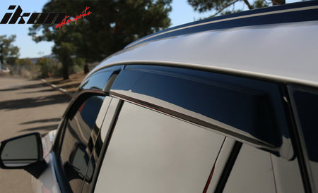 Fits 24-26 Honda Prologue V2 Style Window Visors Acrylic Sun Shade Rain Guard