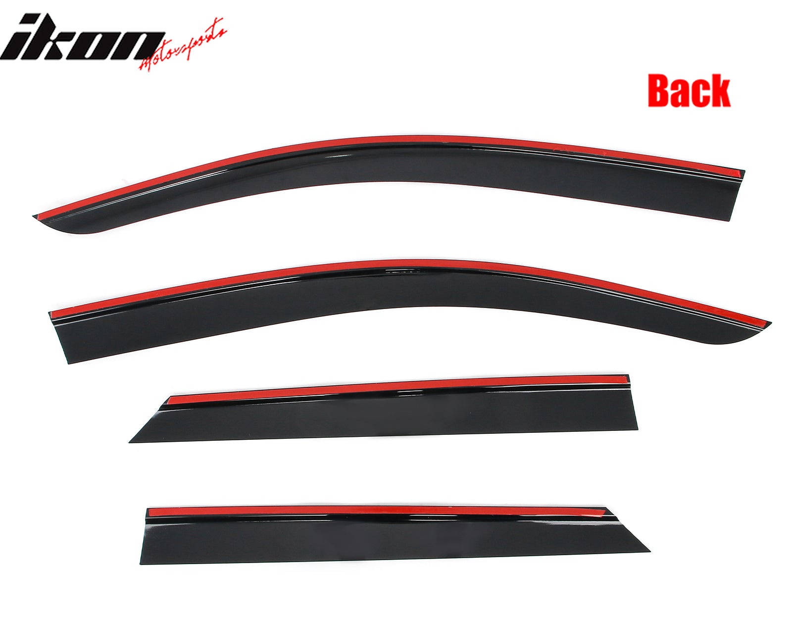 Fits 24-26 Honda Prologue V2 Style Window Visors Acrylic Sun Shade Rain Guard