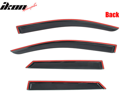 Fits 24-26 Honda Prologue Slim Window Visors Acrylic 4PCS Sun Shade Rain Guard