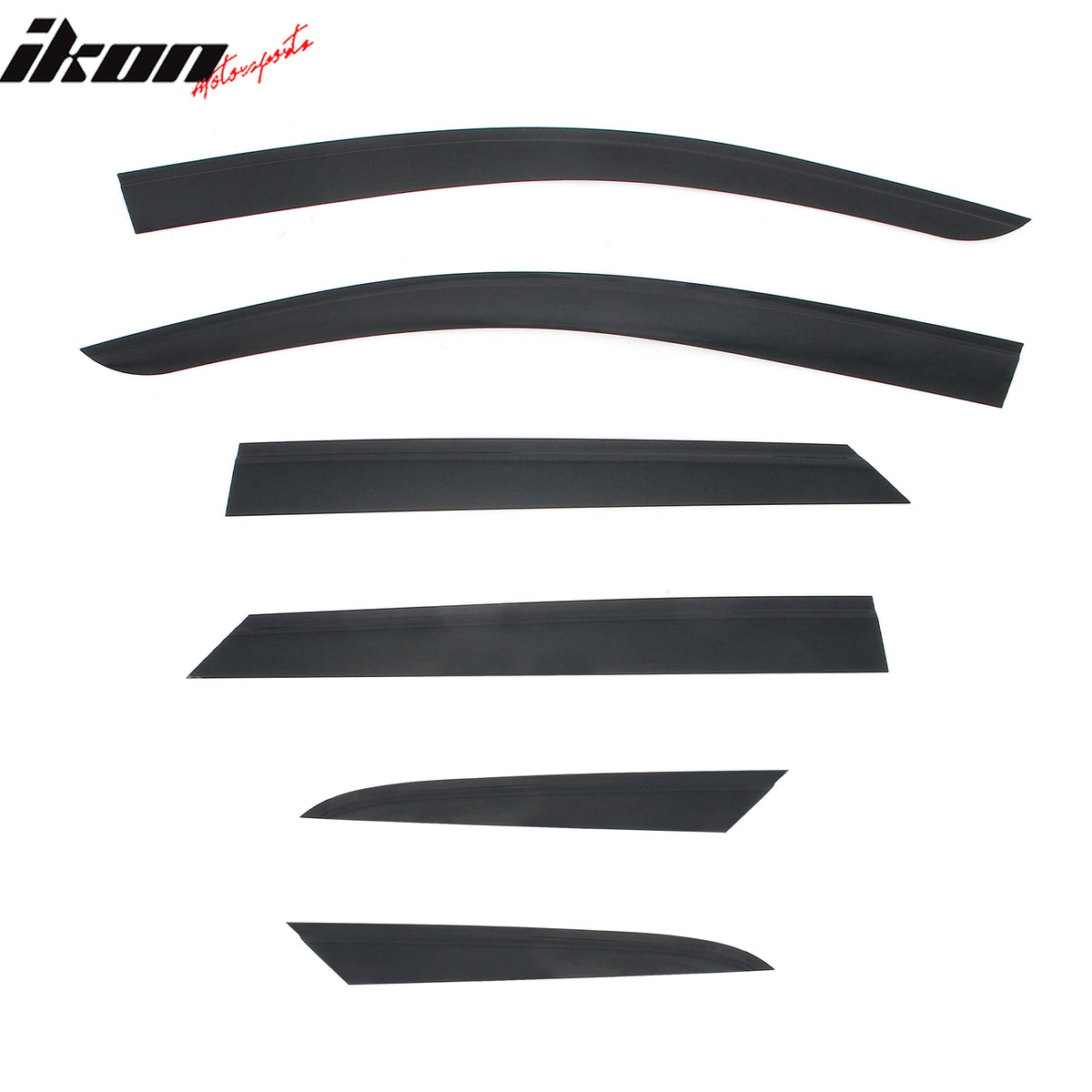 Fits 24-26 Honda Prologue Slim Window Visors Acrylic Sun Shade Rain Guard 6PCS