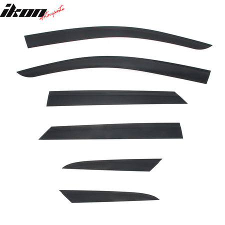 Fits 24-26 Honda Prologue Slim Window Visors Acrylic Sun Shade Rain Guard 6PCS
