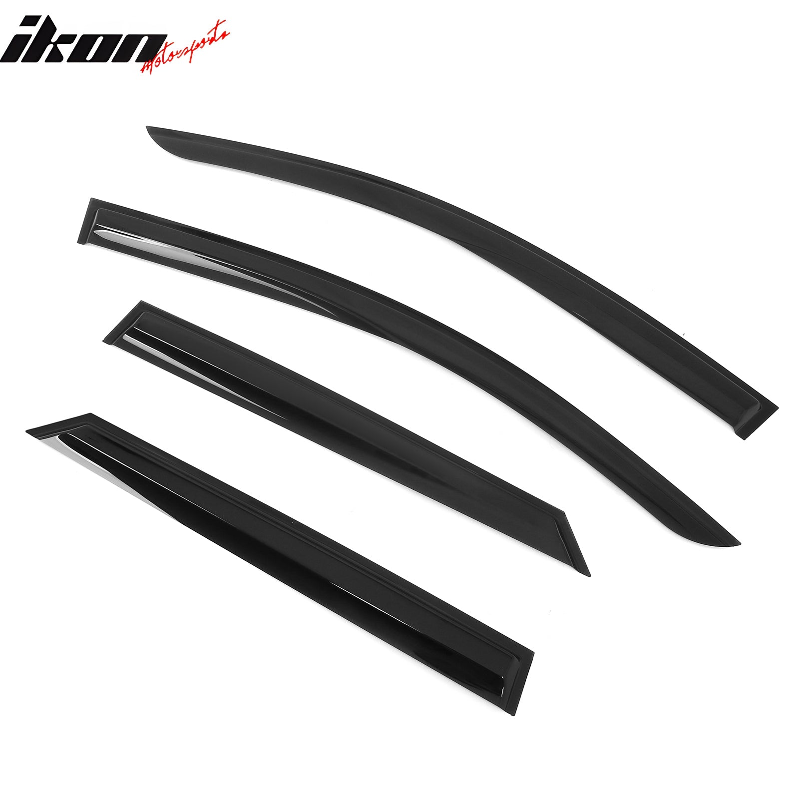 Fits 24-26 Honda Prologue Mugen Style Window Visors Deflector Smoke Acrylic 4PCS
