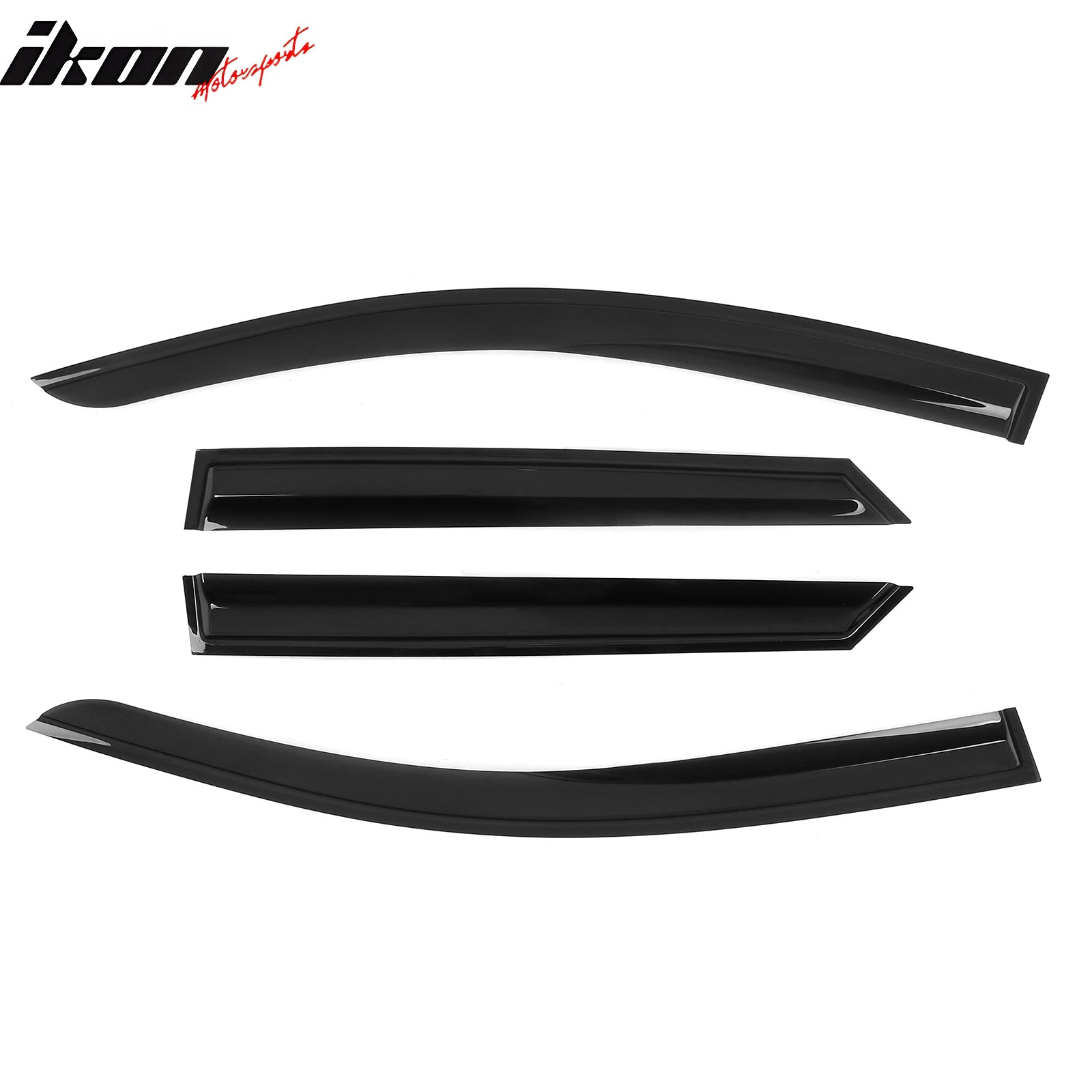 Fits 24-26 Honda Prologue Mugen Style Window Visors Deflector Smoke Acrylic 4PCS