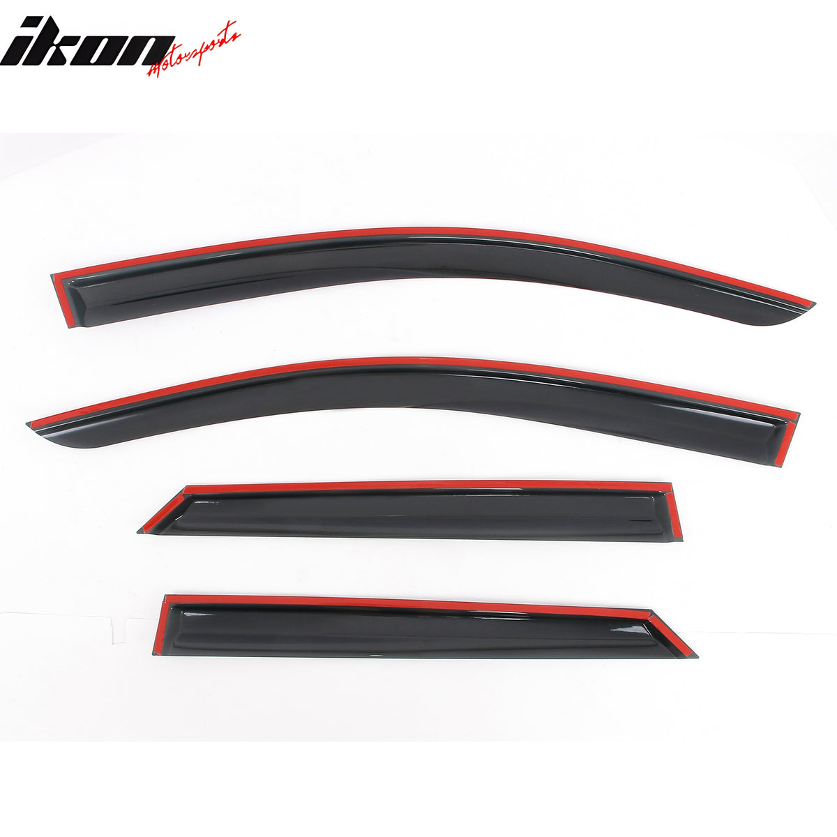 Fits 24-26 Honda Prologue Mugen Style Window Visors Deflector Smoke Acrylic 4PCS
