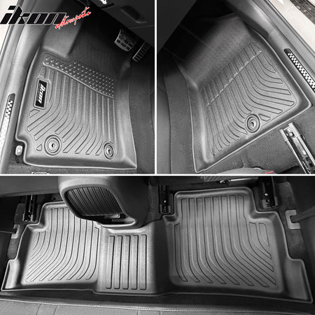 Fits 24-25 Hyundai Kona 3D All Weather Heavy Duty Floor Mats Liner Carpet TPE