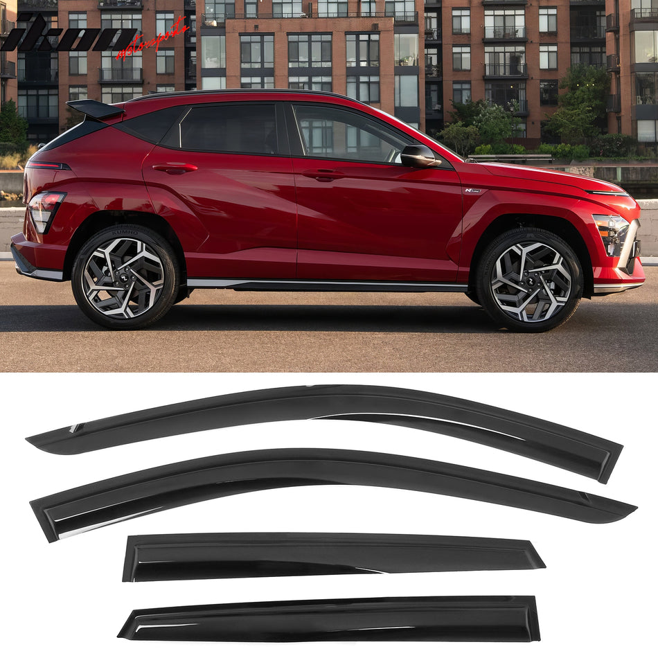 Window Visor Guard for Hyundai Kona & Kona EV 2024-2025 Mugen Style Acrylic