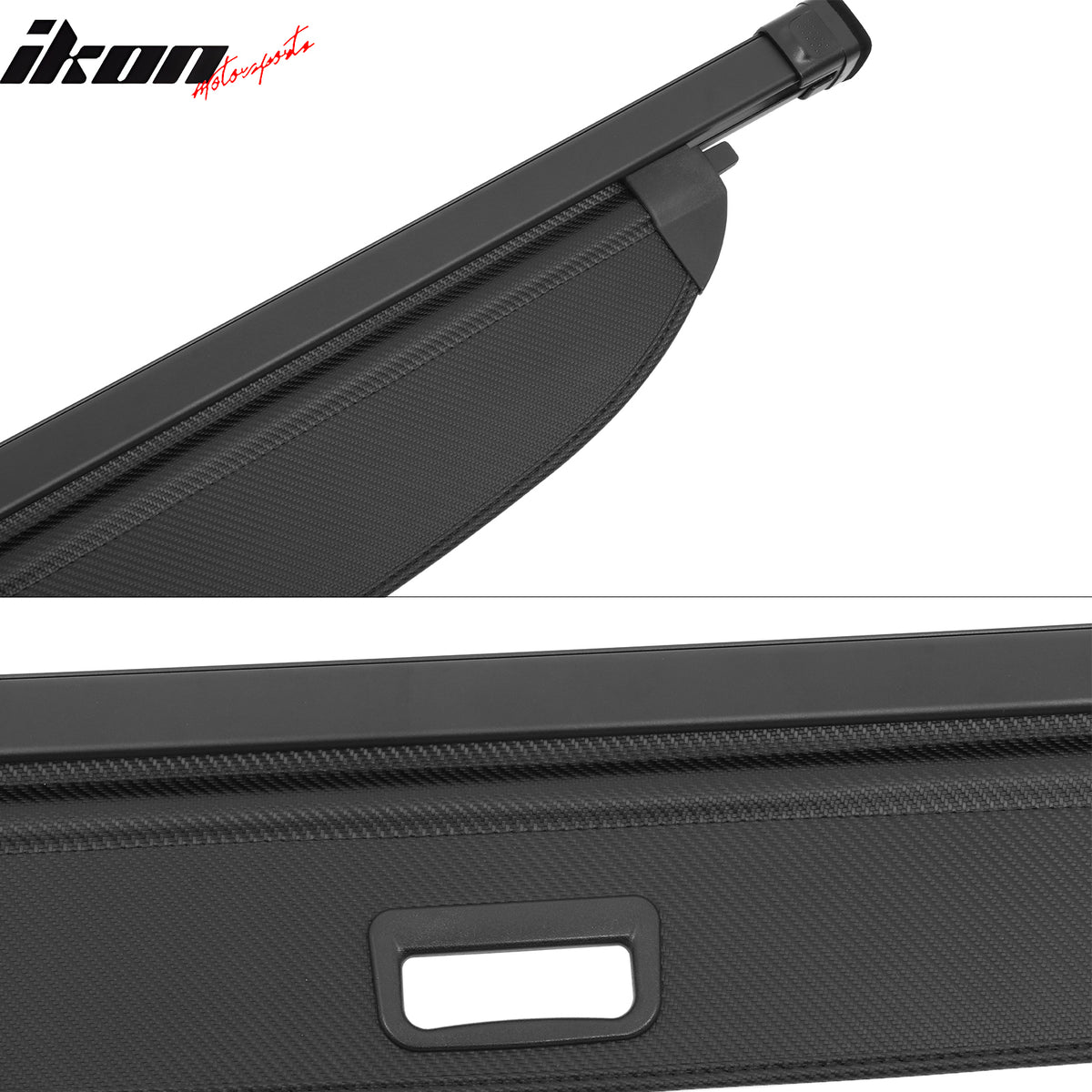 Fits 24-26 Hyundai Santa Fe Carbon Fiber Print Retractable Rear Cargo Cover