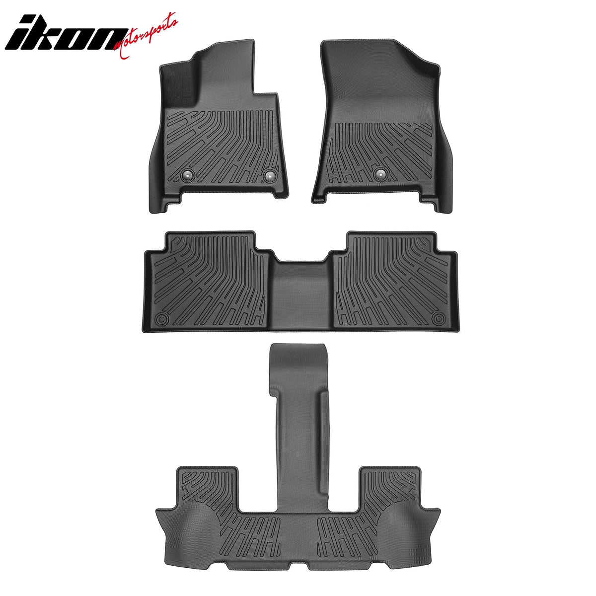 2024 - 2025 Hyundai Santa Fe Hybrid 3D Molded All Weather Floor Mats TPEIkon Motorsports
