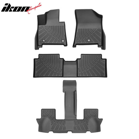2024 - 2025 Hyundai Santa Fe Hybrid 3D Molded All Weather Floor Mats TPEIkon Motorsports
