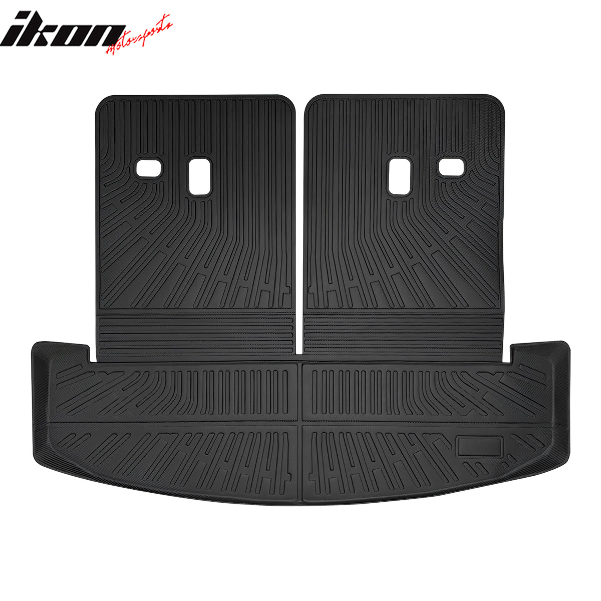 Fits 24-26 Hyundai Santa Fe Rear Trunk Mat Liner W/ Backrest Cover TPE 6/7 Seats