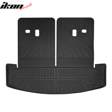 Fits 24-26 Hyundai Santa Fe Rear Trunk Mat Liner W/ Backrest Cover TPE 6/7 Seats