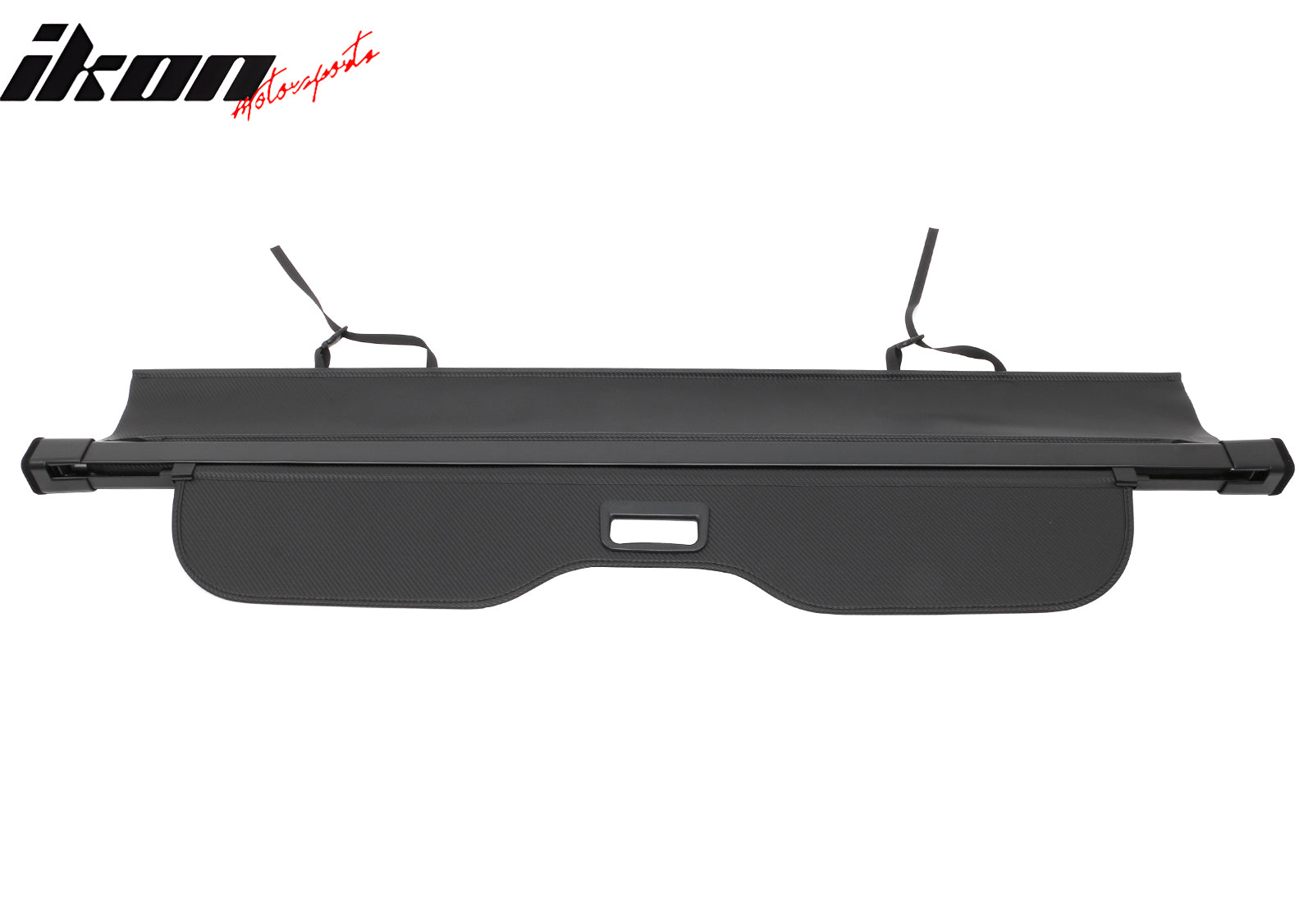 IKON MOTORSPORTS, Rear Retractable Cargo Cover Compatible with 2024-2026 Lexus GX550 Toyota Land Cruiser W/5 Seats 7 Seats, Trunk Security Luggage Shield Shade, Carbon Fiber Print