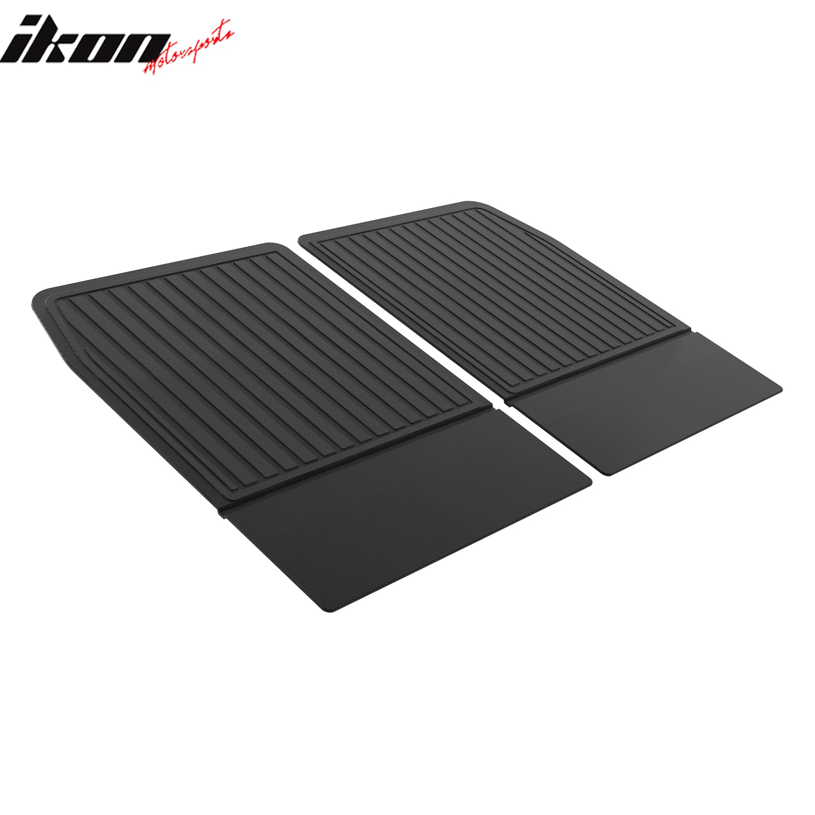IKON MOTORSPORTS 3D TPE Backrest Mats, Compatible with 2024-2025 Lexus TX350 TX500h TX550h+ 7 & 8 Seats, All Weather Rear Seat Back Mat Cover Protector, Black