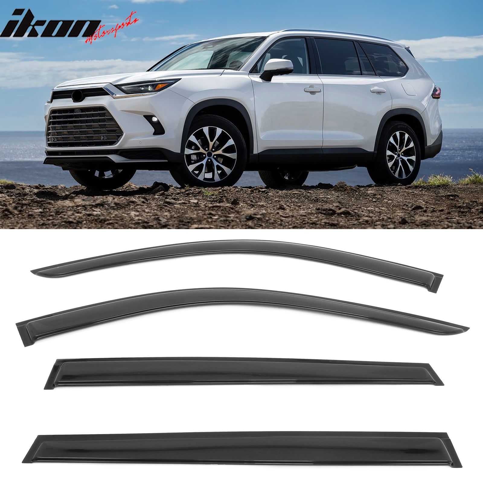 Fits 24-25 Lexus TX350 Toyota Grand Highlander Window Visors