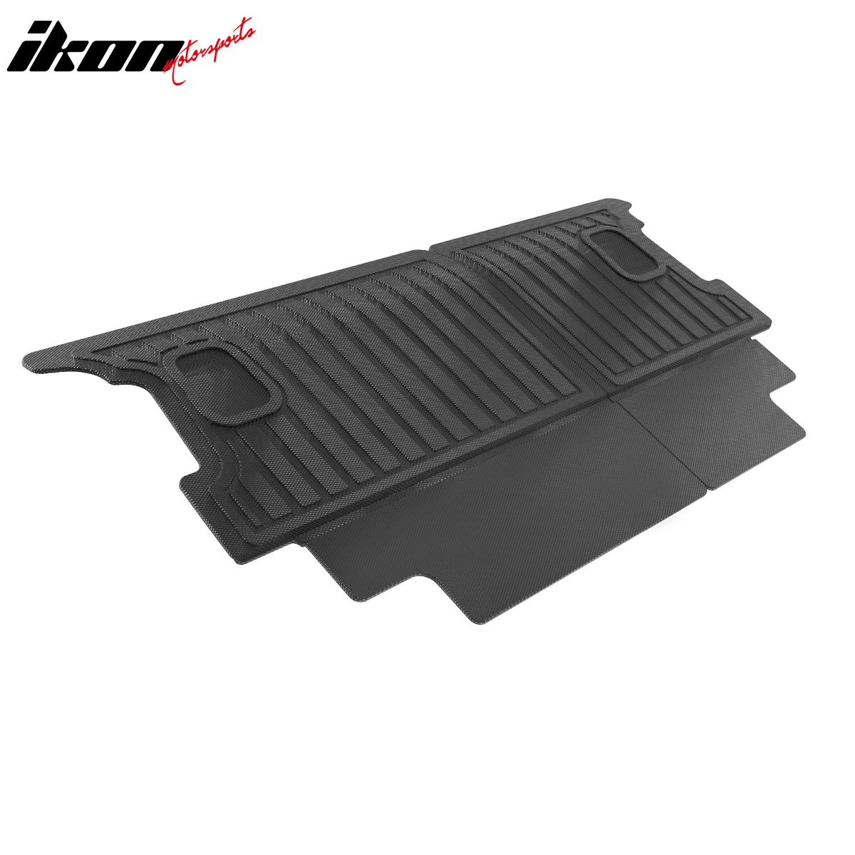 IKON MOTORSPORTS 3D TPE Backrest Mats, Compatible with 2024-2025 Porsche Panamera 4 Seats, All Weather Rear Seat Back Mat Cover Protector, Black