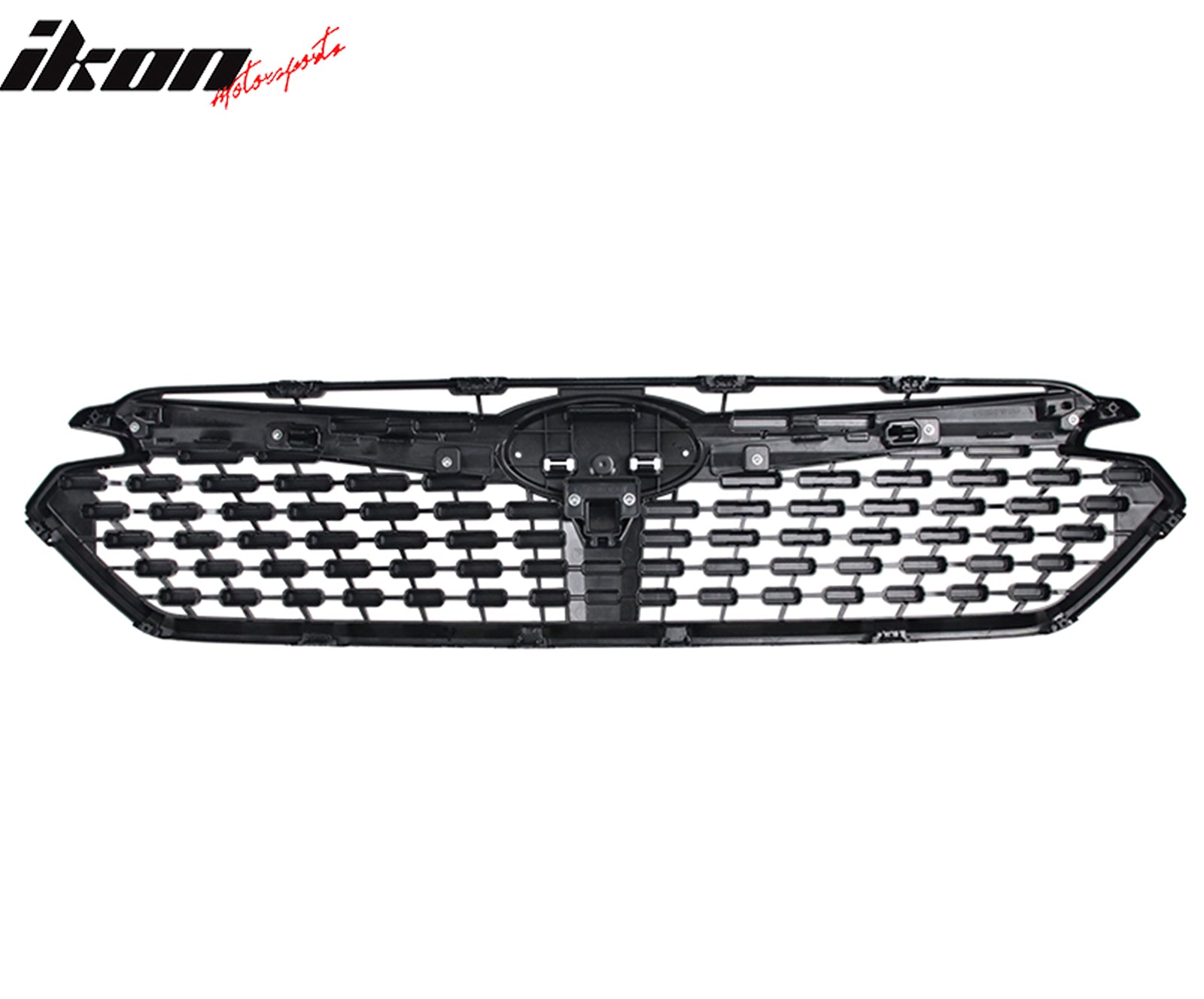 Fits 24-25 Subaru Impreza Sport Front Bumper Upper Grille Gloss Black W/ Chrome