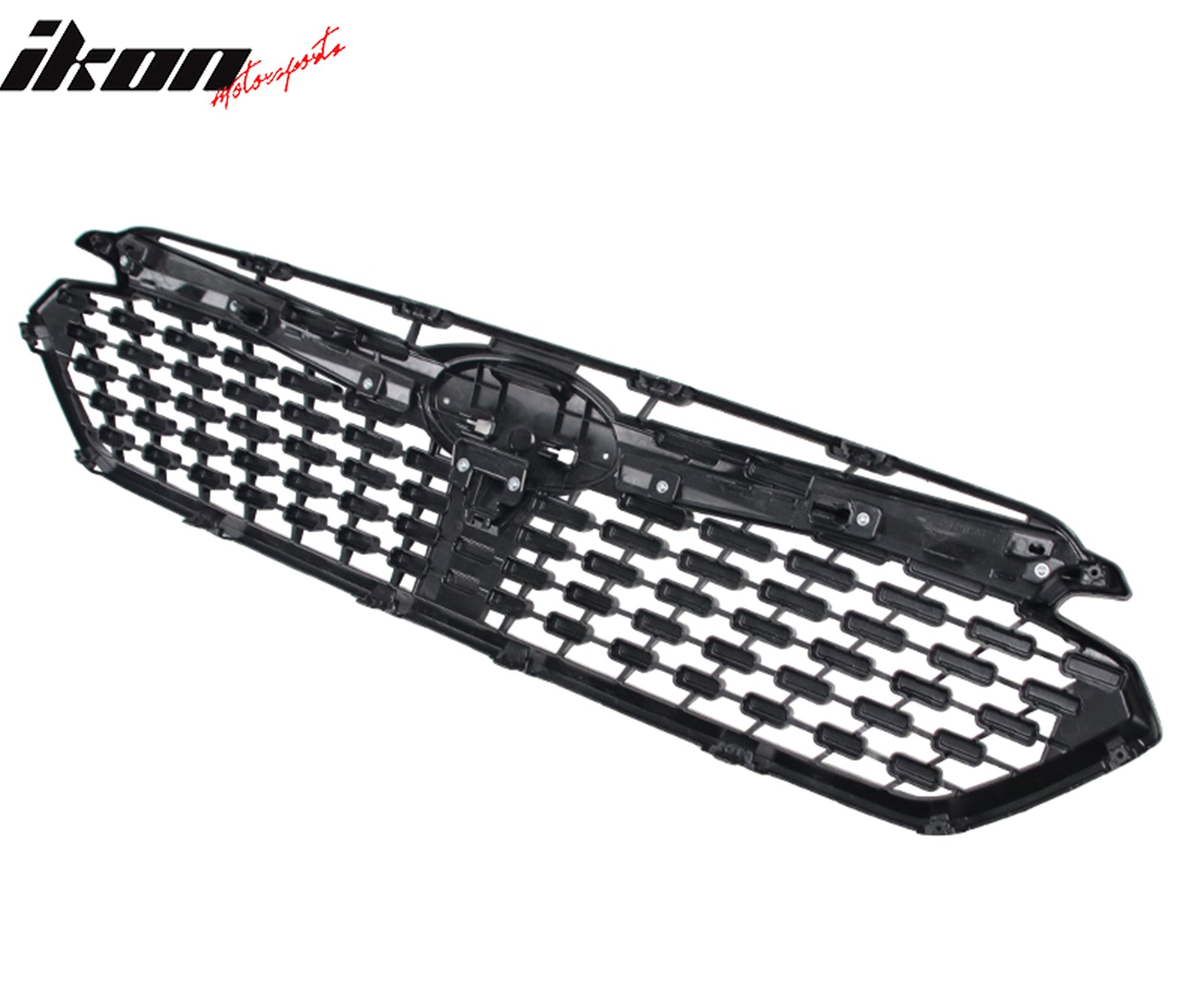 Fits 24-25 Subaru Impreza Sport Front Bumper Upper Grille Gloss Black W/ Chrome
