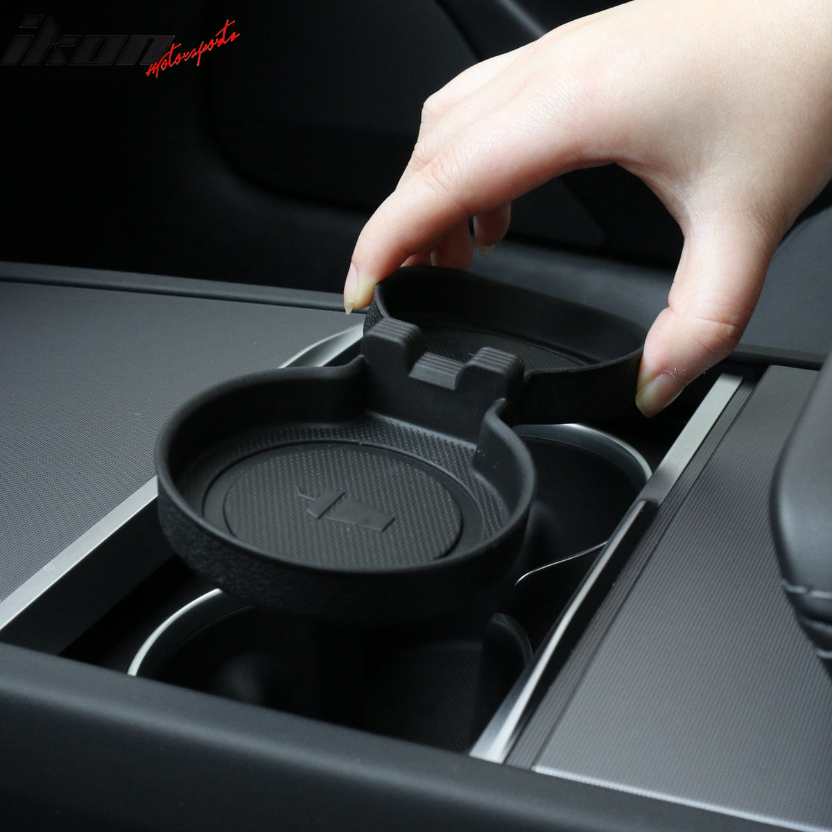 Fits 24-25 Tesla Model 3 Highland/Y Center Console Water Cup Cushion Holder Pad