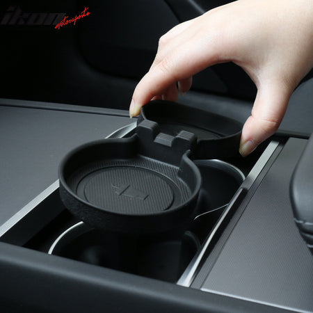 Fits 24-25 Tesla Model 3 Highland/Y Center Console Water Cup Cushion Holder Pad