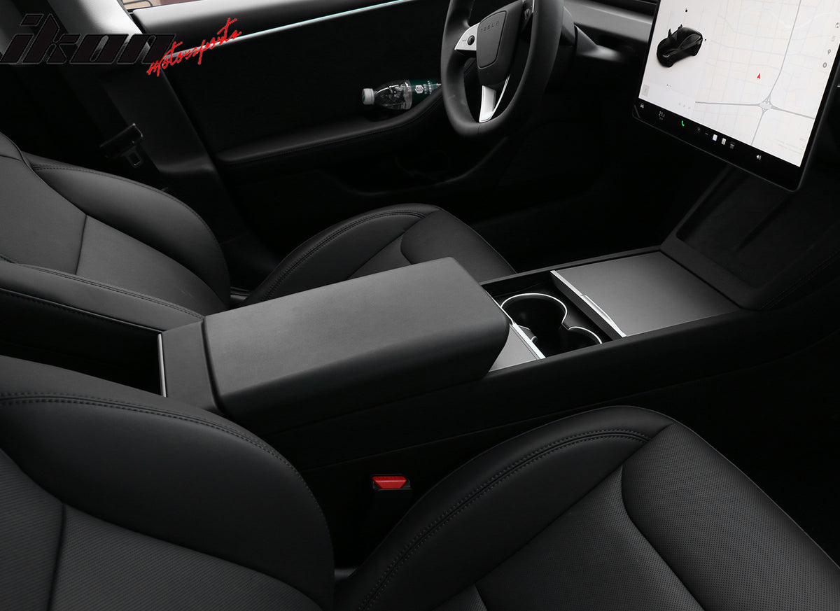 Fits 24-25 Tesla 3 Highland/25 Y TPE Center Console Armrest Cover Protector Pad