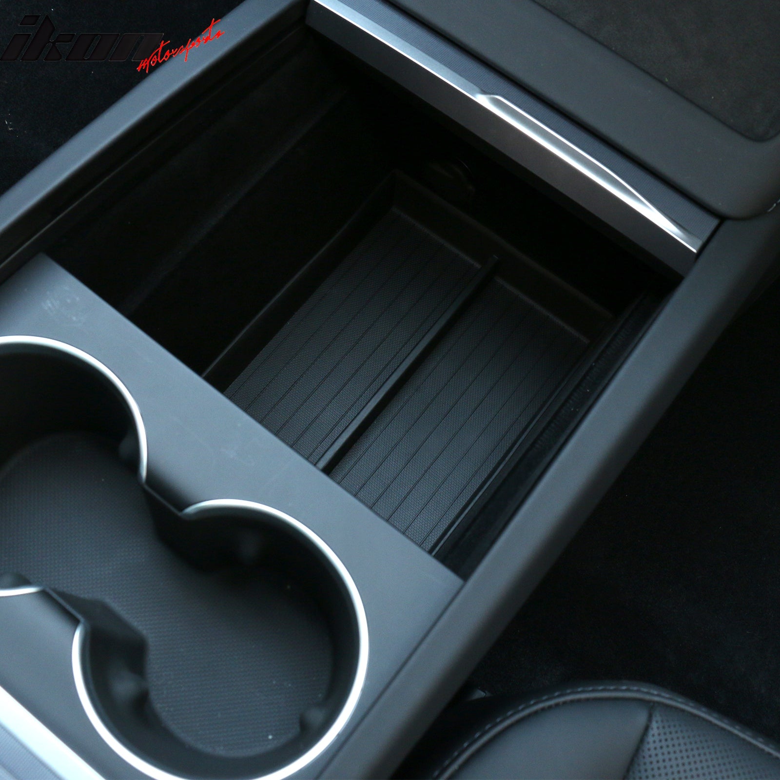 Fits 24-25 Tesla Model 3 Door Side+Center Armrest+Console Box+Cup Holder Insert