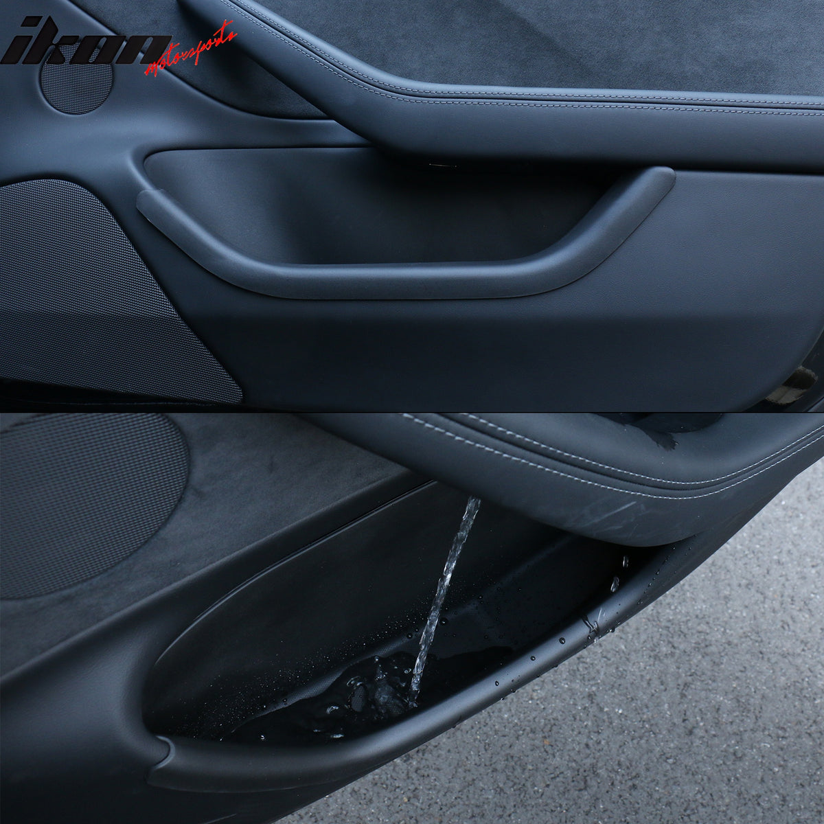 Fits 24-25 Tesla Model 3 Door Side+Center Armrest+Console Box+Cup Holder Insert