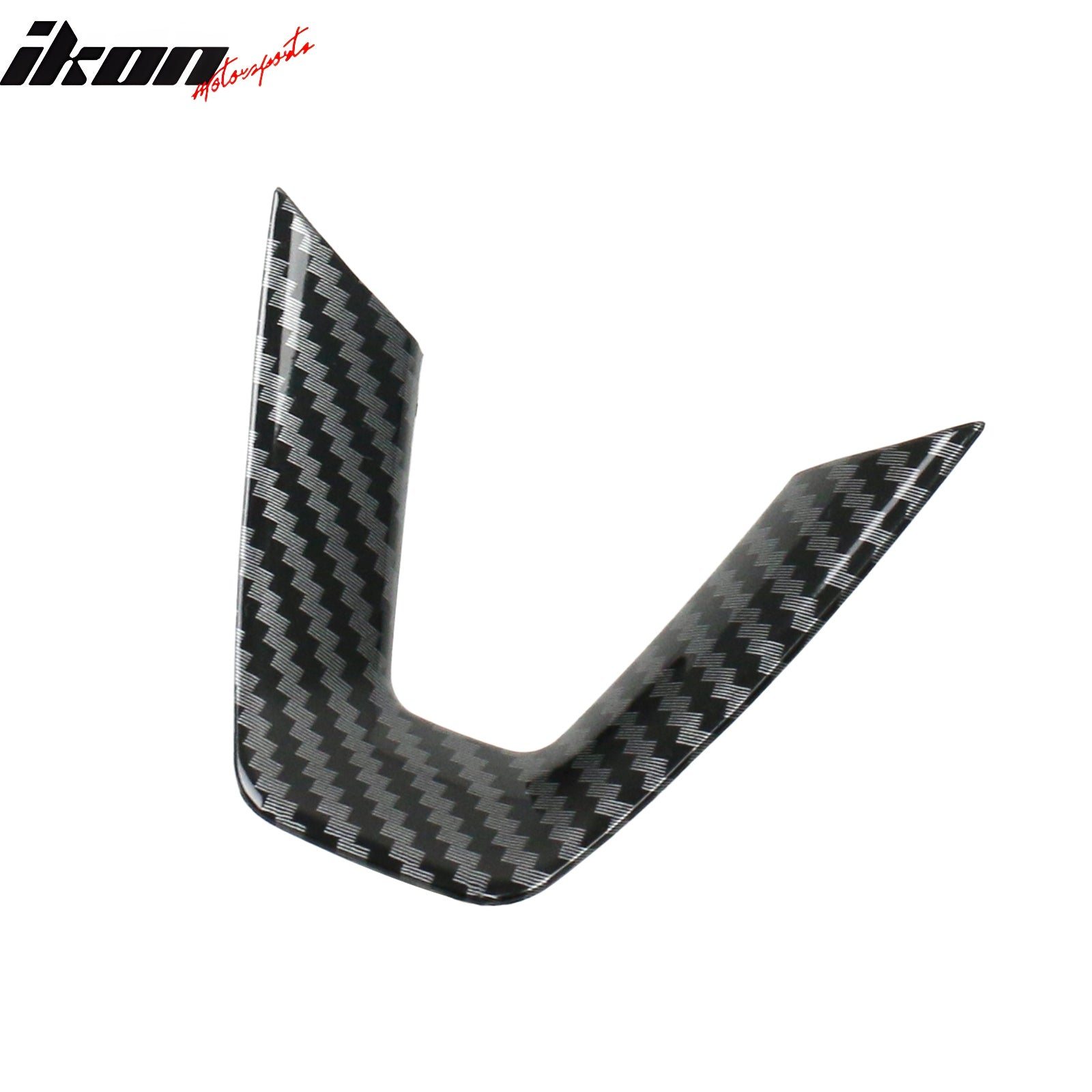 Fits 24-25 Tesla Model 3/25 Y Carbon Fiber Print Steering Wheel Panel Trim Cover