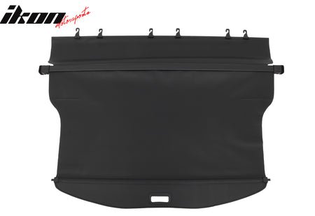 IKON MOTORSPORTS, Rear Retractable Cargo Cover Compatible with 2024-2026 Toyota Grand Highlander, Trunk Security Luggage Shield Shade, Carbon Fiber Print