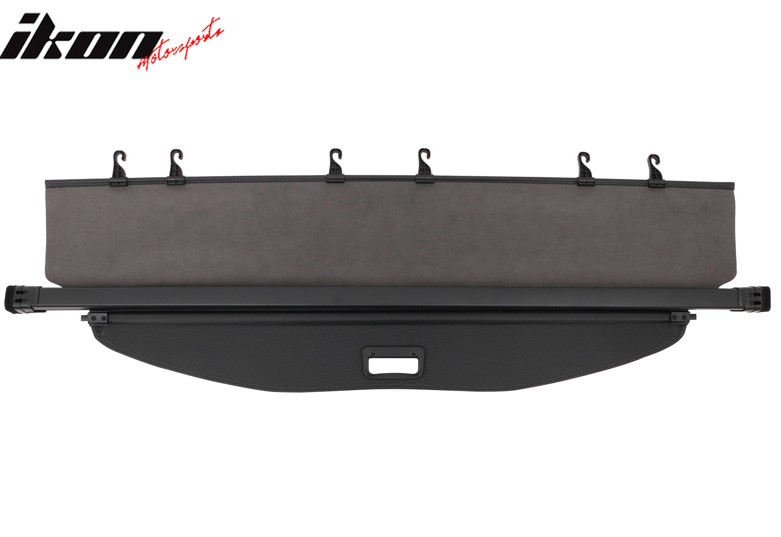 Fits 24-26 Toyota Grand Highlander Carbon Fiber Print Retractable Cargo Cover