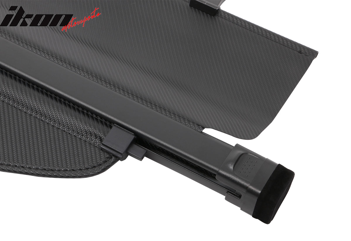 Fits 24-26 Toyota Grand Highlander Carbon Fiber Print Retractable Cargo Cover