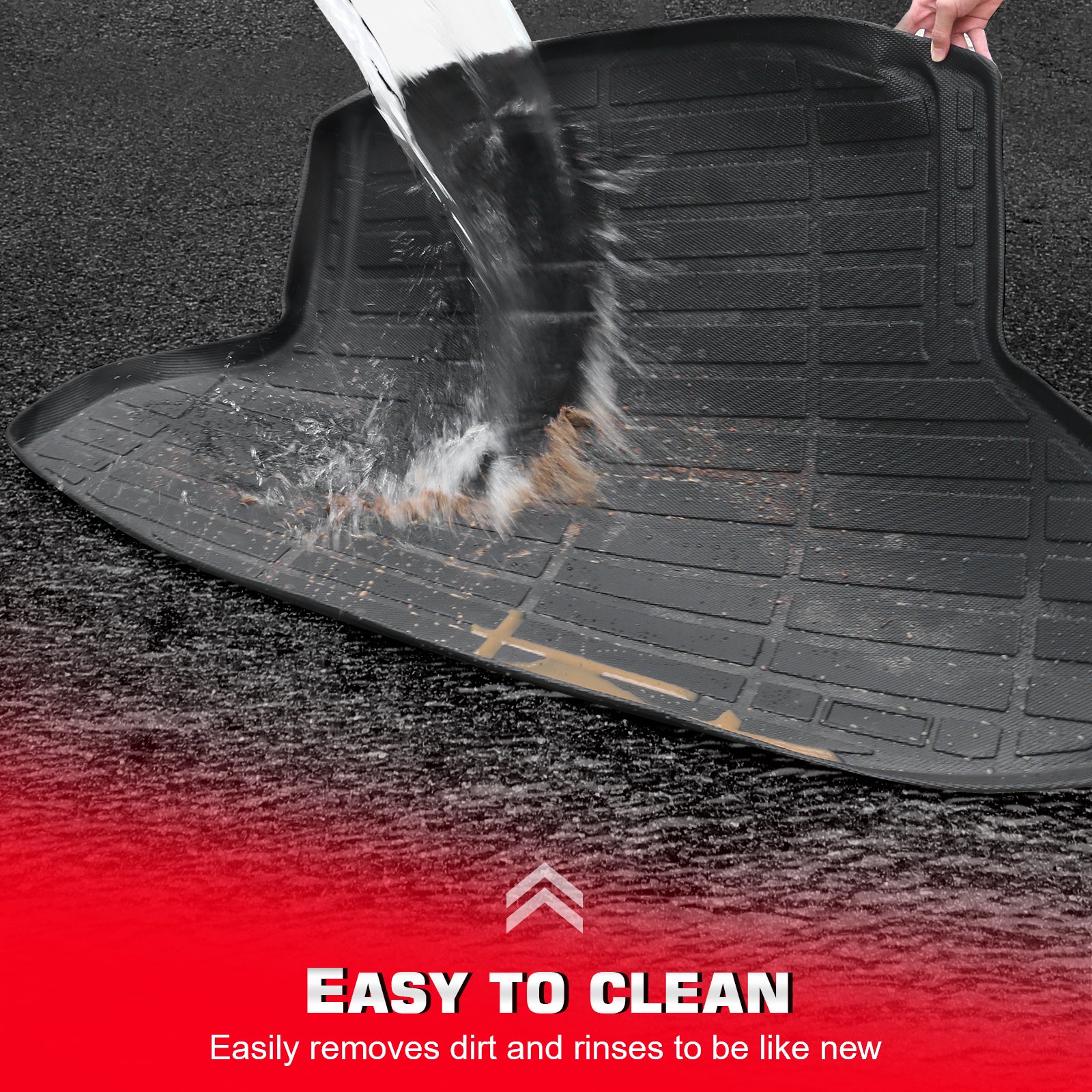 Fits 24-25 Toyota Land Cruiser TPE All Weather Rear Cargo Liner Trunk Tray Mats