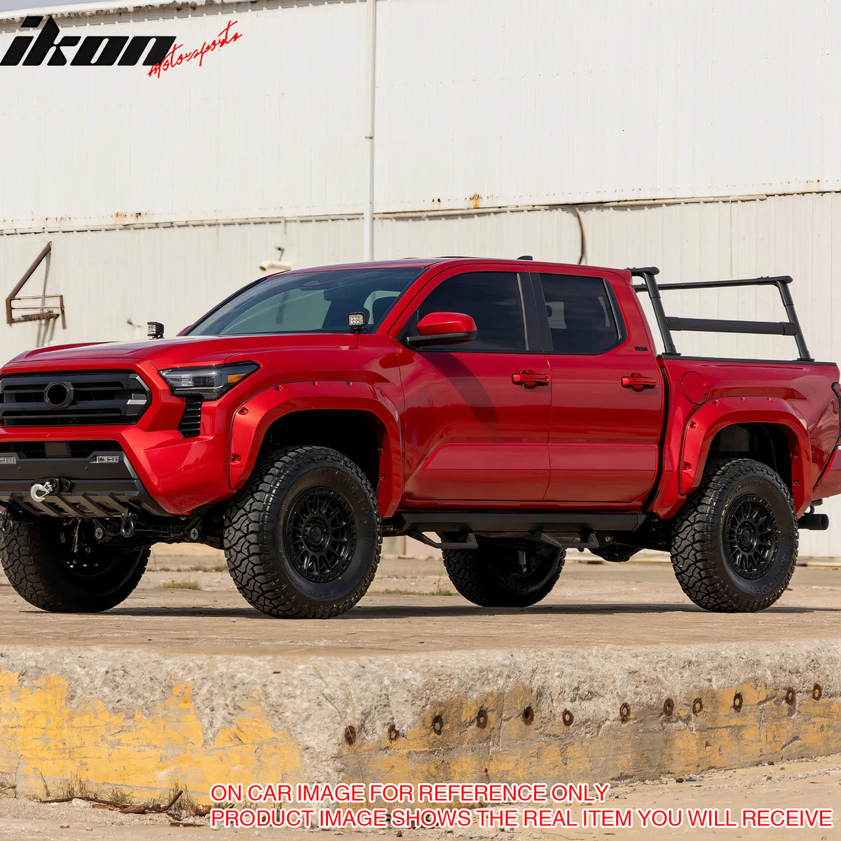 Fits 24-25 Toyota Tacoma Fender Flares Pocket Style Wheel Arch Cover PP 4PC Trim