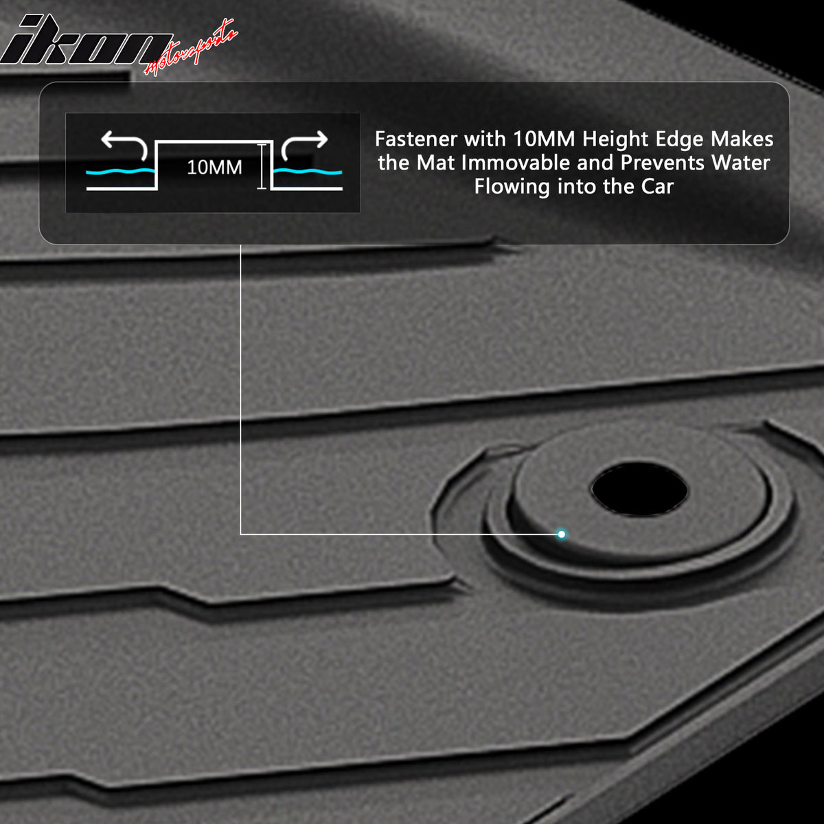 Fits 24-26 Tacoma Crew Cab TPE Floor Mats All Weather Protection Liners Carpets