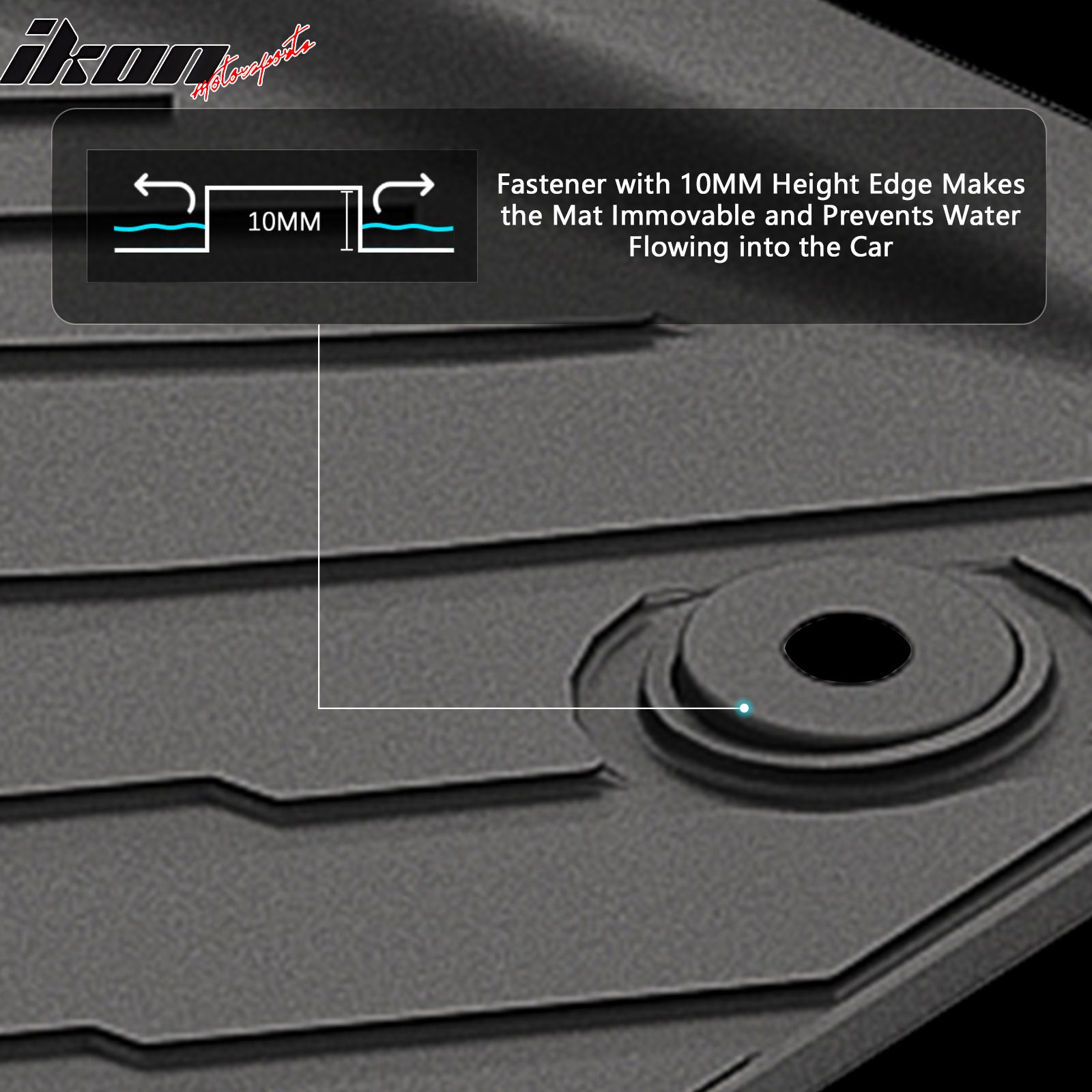 Fits 24-26 Tacoma Crew Cab TPE Floor Mats All Weather Protection Liners Carpets