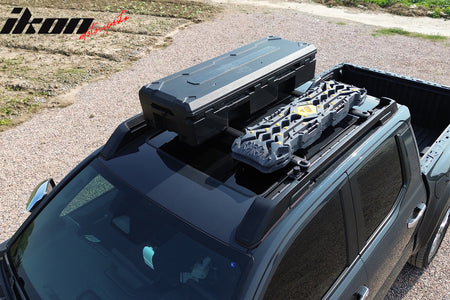 Fits 24-26 Toyota Tacoma Double Cab 4PCS Aluminum Roof Cross Bars w/ Slide Rail