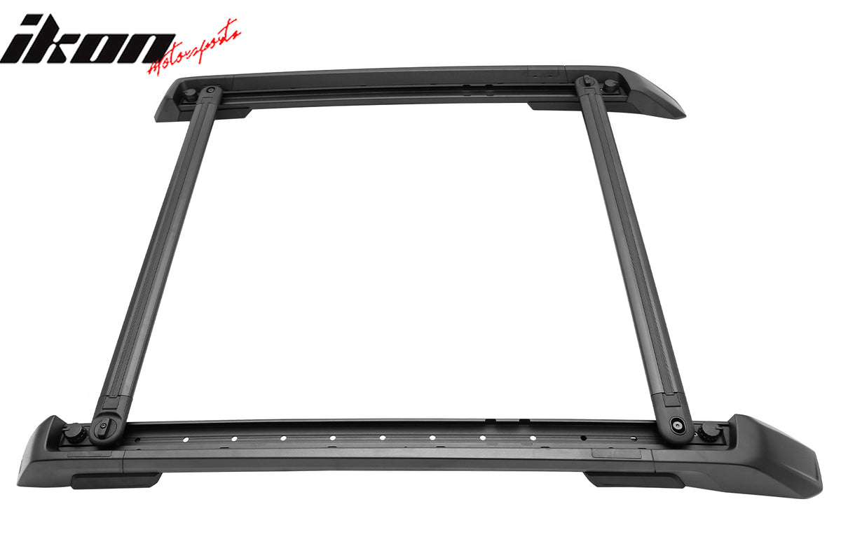 Fits 24-26 Toyota Tacoma Double Cab 4PCS Aluminum Roof Cross Bars w/ Slide Rail