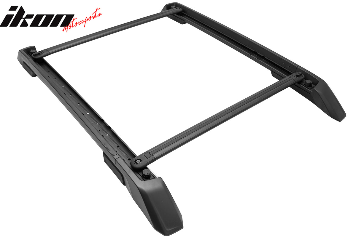 Fits 24-26 Toyota Tacoma Double Cab 4PCS Aluminum Roof Cross Bars w/ Slide Rail