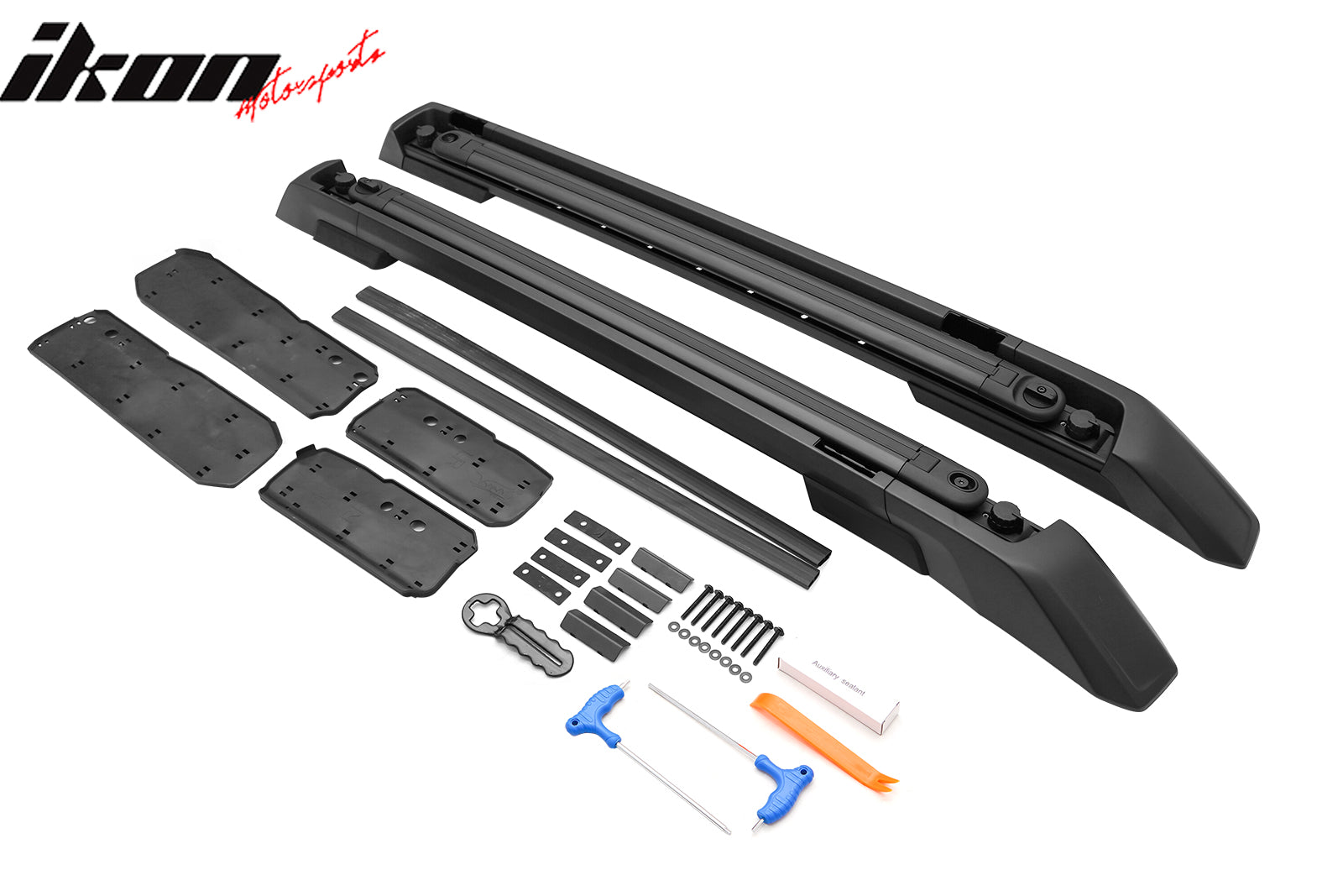 Fits 24-26 Toyota Tacoma Double Cab 4PCS Aluminum Roof Cross Bars w/ Slide Rail