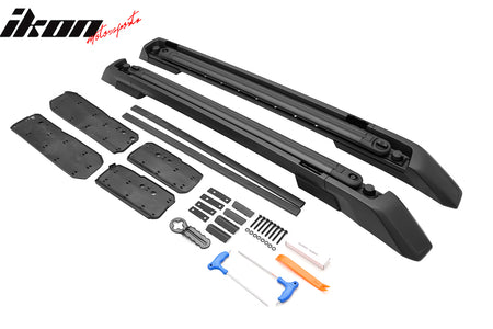 Fits 24-26 Toyota Tacoma Double Cab 4PCS Aluminum Roof Cross Bars w/ Slide Rail