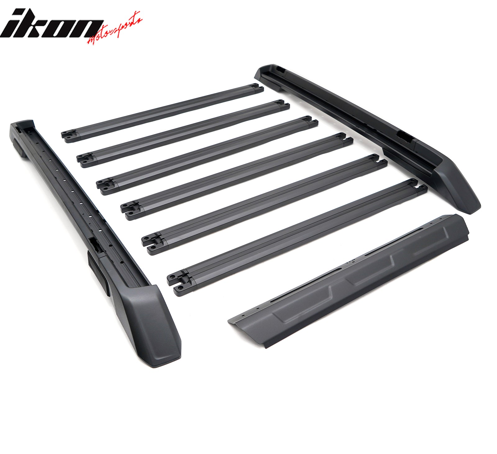 Fits 24-26 Toyota Tacoma Double Cab Aluminum Roof Cross Bars w/ Slide Rail 8PCS