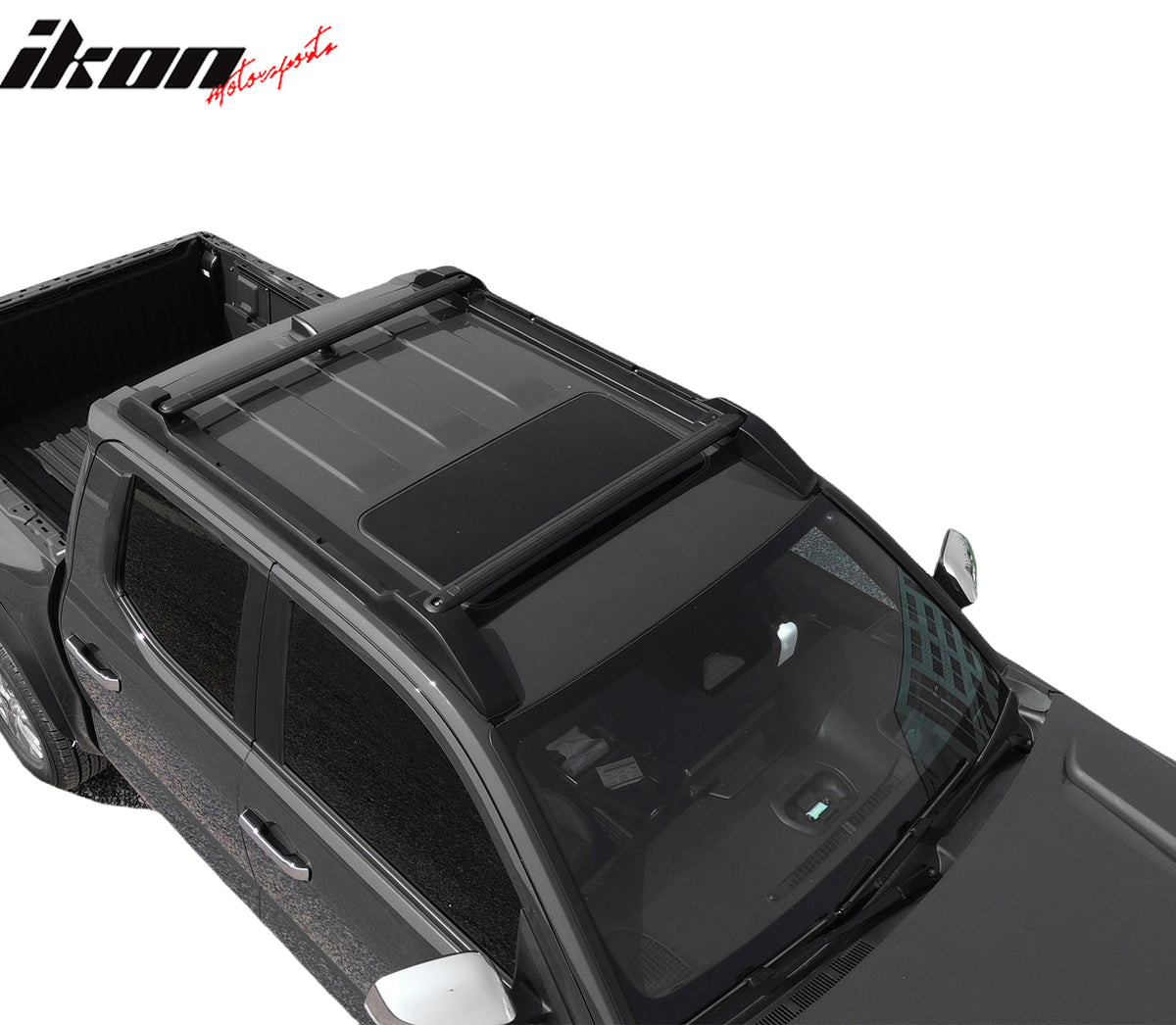 Fits 24-26 Toyota Tacoma Double Cab OE V2 Style Roof Cross Bars with Slide Rail