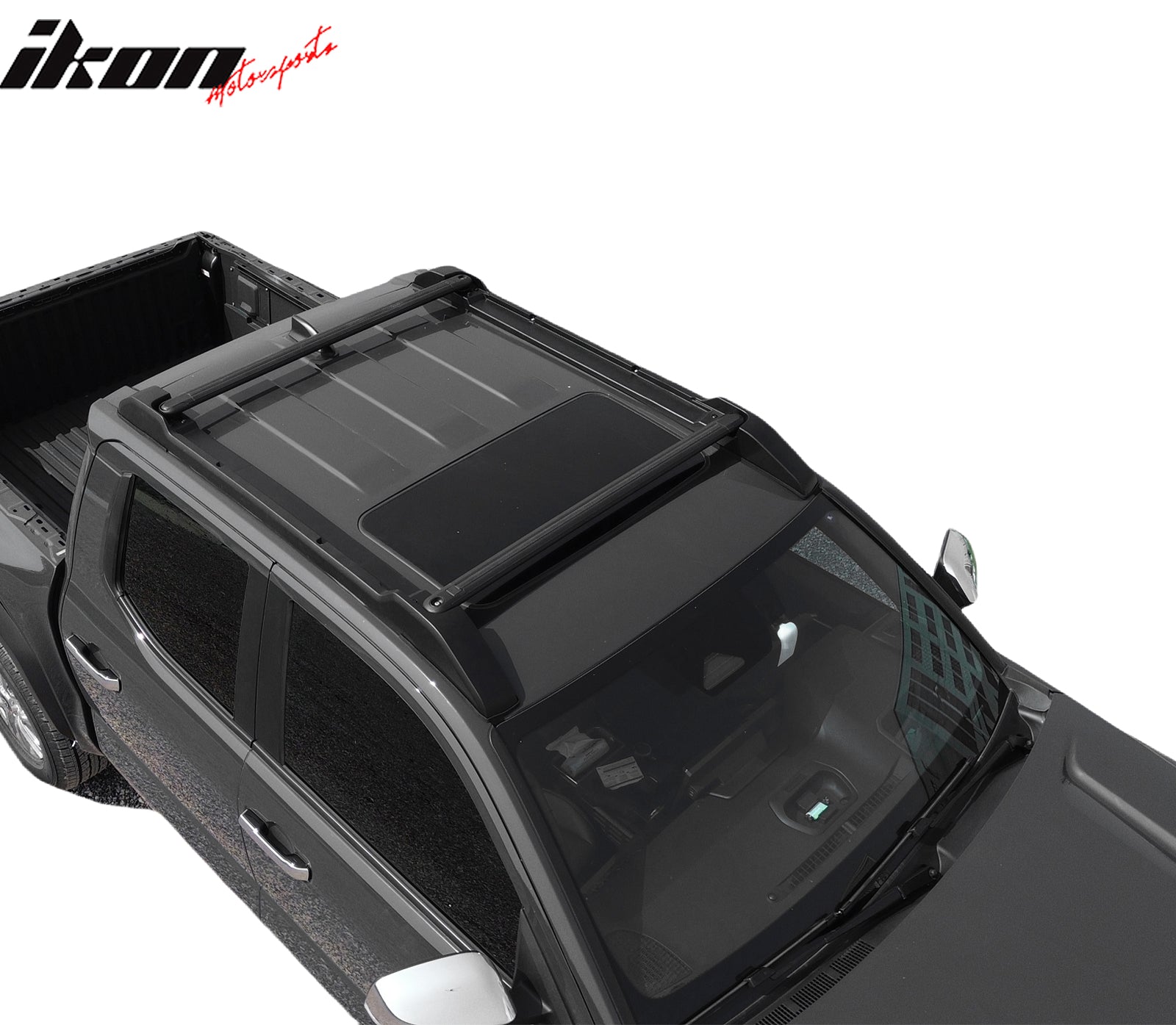Fits 24-26 Toyota Tacoma Double Cab OE V2 Style Roof Cross Bars with Slide Rail