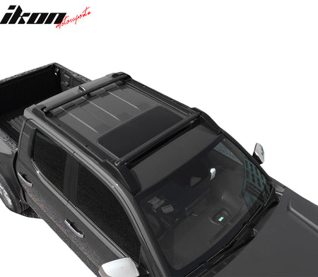 Fits 24-26 Toyota Tacoma Double Cab OE V2 Style Roof Cross Bars with Slide Rail