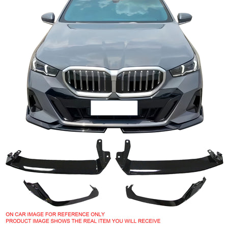 Fit 2024-2026 BMW G60 5-Series Sedan & i5 Models M Sport Front Bumper Lip