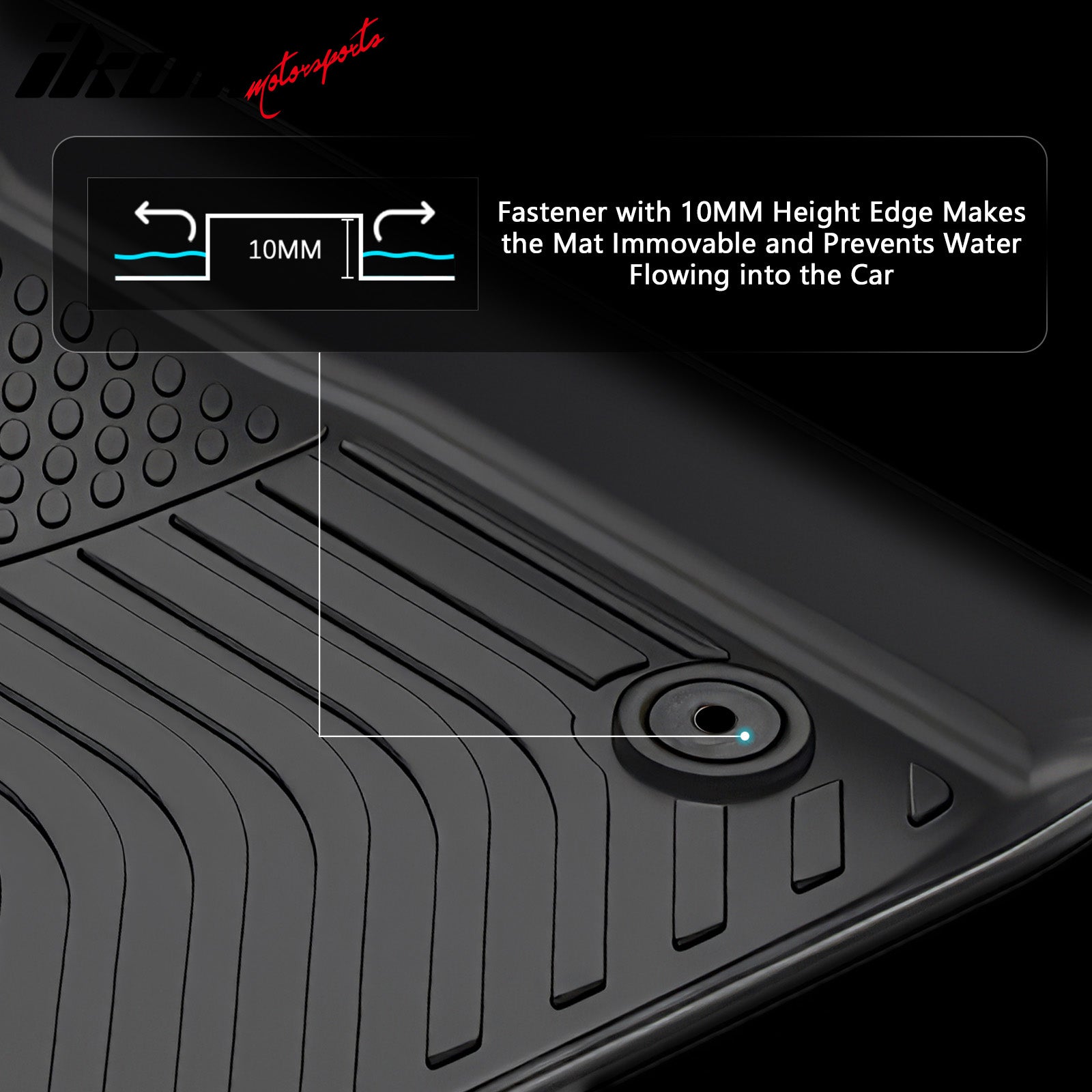 Fits 24-26 Chevy Silverado EV GMC Sierra EV TPE 3D Floor Mats Cargo Liner Carpet