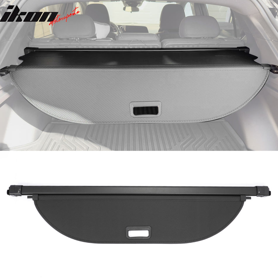 2024-2026 Chevy Equinox EV Carbon Fiber Texture Retractable Rear Trunk Cargo Cover