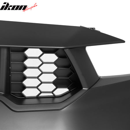 Fits 24-26 Ford Mustang Front Bumper Cover GTD Style Conversion Matte Black Lip