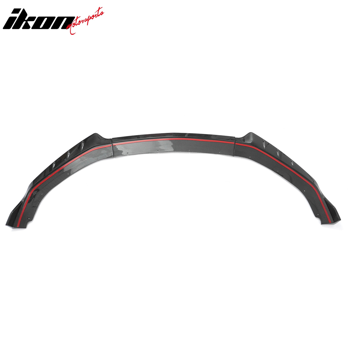 Fits 24-26 Ford Mustang IKON Front Bumper Lip Real Carbon Fiber Lower Splitter
